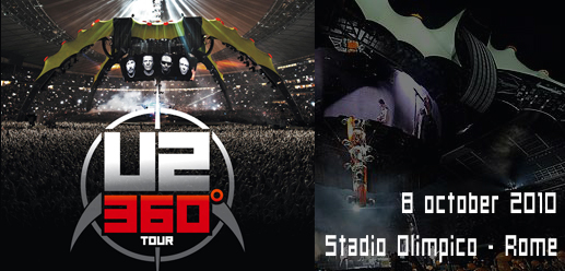 U2 concert in Rome, Olympic Stadium 8 October 2010